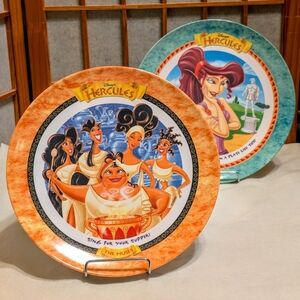 Vintage 1997 Disney McDonald's Hercules 9.5" Melamine Plate Disney 90s Movie